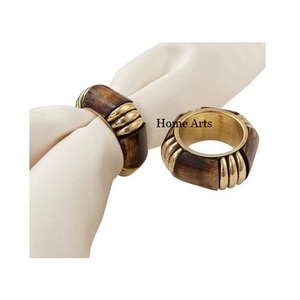 Ensemble de 3 anneaux à serviettes en laiton de qualité supérieure, pour la maison, l'hôtel, le restaurant, à prix imbattable - Product Image 2