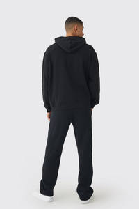 Venta al por mayor logotipo personalizado de gran tamaño pulóver sudaderas con capucha para hombres transpirable pesado Terry Lined sudadera bordado gráfico de invierno - Product Image 2