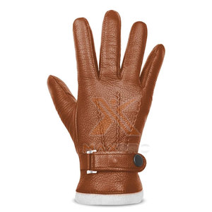 Gants de conduite en cuir personnalisables avec logo, en matériaux durables et sécuritaires, pour la vente en gros - Product Image 2