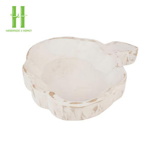 Bol à pâte en bois fait main écologique pour la décoration de la maison vintage et pour les cadeaux de décorations de Noël OEM Made in Vietnam - Product Image 2