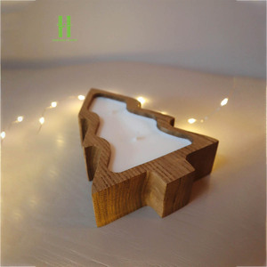 Tazón de masa de madera 2025, árbol de Navidad para hacer velas, decoración de madera, regalo hecho a mano de la fábrica de Vietnam, novedad - Product Image 5