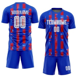 Vêtements de sport personnalisés pour hommes, uniforme d'entraînement de football à manches courtes, nouveau design, respirant, coupe-vent, tissu 100% polyester, vente en gros - Product Image 1