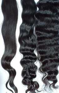 Extensions de cheveux humains indiens ondulés soyeux, qualité Remy, 100 % cuticules alignées, sans traitement chimique, double trame faite à la machine - Product Image 2