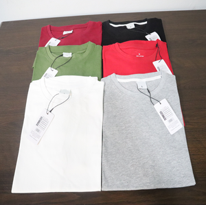 Camiseta informal para hombre, ropa de calle inteligente de algodón puro, Color sólido, diseño en blanco, superventas - Product Image 3