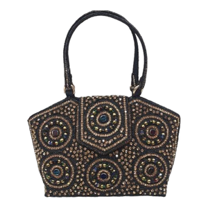 Sac à main indien 2024 pour femmes Dernière conception avec fermeture ouverte et perles à paillettes pour fête Prix à l'exportation - Product Image 1