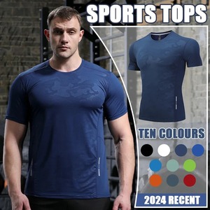 Alta calidad 100% algodón orgánico gimnasio entrenamiento camisa personalizada 3D impreso Slim Fit Rash Guard a prueba de viento transpirable verano Jogging - Product Image 6