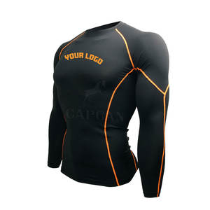 Completamente personalizado de los hombres transpirables Peking Sports Rash Guard Premium usado solo ropa deportiva - Product Image 6