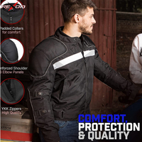 Blouson de moto matelassé en cuir Rexon Moto, coupe ajustée, col montant, à capuche, pour l'hiver – Vente chaude