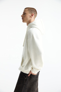 Nouveau Style haut Streetwear sweat à capuche surdimensionné respirant surdimensionné basiques coton mélangé séchage rapide sweat à capuche surdimensionné - Product Image 4