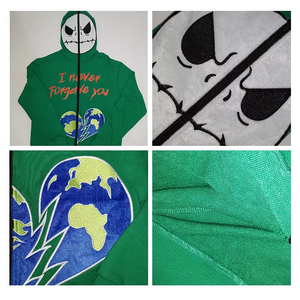 Hoodies Biểu Tượng Tùy Chỉnh Hot Bán Chất Lượng Cao Unisex Đầy Đủ Zip up Hoodies Cam Tím Bông Giản Dị Y2K Hoodies Người Đàn Ông Quá Trình Impex - Product Image 4