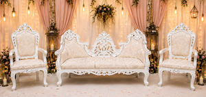 Classy Bride Groom Seating Wedding <b>Sofa</b> <b>Set</b> Premium Wedding Stage Couch <b>Set</b> Hand Carved Wedding <b>Sofa</b> <b>Set</b> At Factory <b>Price</b> - Product Image 4