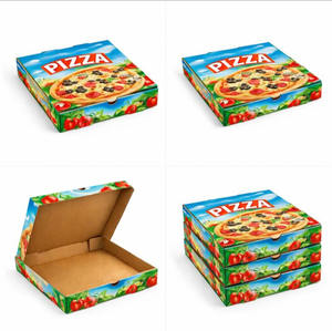 Cajas de pizza impresas personalizadas de alta calidad, cajas de pizza resistentes para llevar para restaurantes, suministro al por mayor, caja de pizza de papel corrugado - Product Image 3