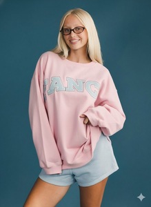 Sudadera Larga de Invierno con Cuello Alto y Hombros Caídos, Estilo Francés, Personalizada, Ecológica, 380g, Algodón de Alta Calidad, Talla Grande para Mujer - Product Image 6