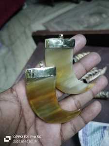 Colgantes de colmillo y cuerno de hueso hechos a mano hechos a medida Cuentas blancas de belleza cruda que evocan el espíritu de la naturaleza Elegancia atemporal - Product Image 2