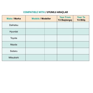 Clips para Filtros de Polvo para Toyota, Daihatsu, Hyundai, Mazda, Subaru, Mitsubishi - 10 Piezas - Product Image 5