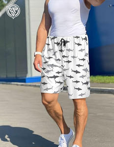 Léger et flexible nouveau Design imprimé Polyester coton séchage rapide Shorts de plage été nager hommes court - Product Image 2