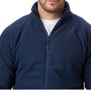 Veste polaire d'hiver pour homme de haute qualité avec fermeture éclair intégrale, style sportif avec col à capuche, coupe-vent et imperméable, polaire uni - Product Image 4
