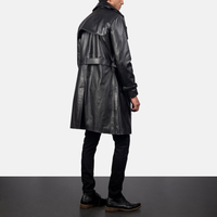 Manteau long coupe-vent en fourrure de mouton respirant et chaud pour homme, col personnalisé, grande taille, nouvelle collection automne-hiver, vente chaude
