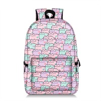 Mochila de diseño personalizado para niños, morral escolar de impresión por sublimación en blanco con logotipo