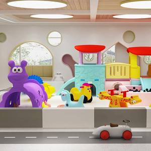 طفل في الداخل دائري دوار محايد لينة اللعب بناء كتل ملعب مجموعات معدات للأطفال - Product Image 2