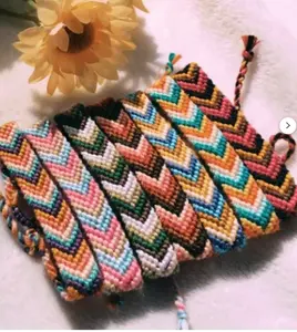 High Quality Nature Themed Chevron Knotted Friendship <b>Bracelet</b> Packs Colorful - <b>String</b> - Trendy - *CUSTOMIZABLE* - Product Image 1