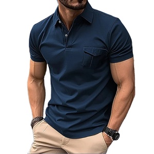 Polos grande taille pour hommes T-shirt à manches longues et à revers Trendy Casual Versatile Polo Tops Vêtements pour hommes - Product Image 1
