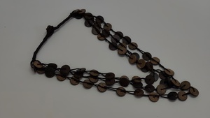 Collar de Concha de Coco Hecho a Mano, Joyería Ecológica de Moda, Cadenas Artesanales Vintage para Mujer, Estilo Boho Tropical de 18 Pulgadas - Product Image 2