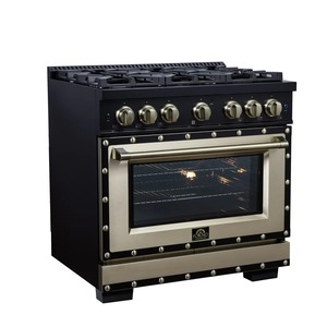 Nueva Estufa de Combustible Dual Ambassador de 36 Pulgadas en Negro con 6 Quemadores Sellados, Potencia de Cocina de 71 000 BTU, 5.2 Pies Cúbicos Horno de Convección - Product Image 3