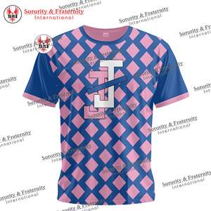 Camiseta Personalizada con Diseño de Jack y Jill, Cuello Redondo, Letras Griegas Bordadas, Camiseta de Béisbol - Product Image 6