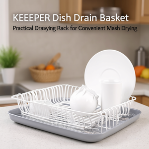 ตะกร้าคว่ำจาน KEEPER ชั้นวางระบายน้ำอเนกประสงค์เพื่อการตากจานที่สะดวก - Product Image 3