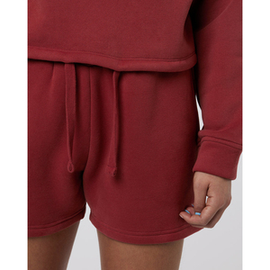 Jogger vierge décontracté de haute qualité avec logo personnalisé pour femmes, hauts courts à capuche, sweat-shirt 2 pièces, ensemble de survêtement à capuche 100% coton - Product Image 5