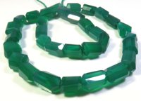 Perles de pierre naturelle Onyx Nugget Tumble Beads 11-15mm Vert Facetté 16" Fil de 240 carats Qualité supérieure Diamètre du trou 0.45-0.50mm