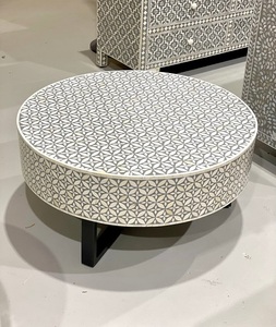 Vente à chaud de meubles de salon en incrustation d'os au design unique Table basse en incrustation d'os à bas prix par f s international - Product Image 6