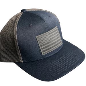 Sombreros de camionero Espuma personalizada Parche de cuero en relieve Logo Perfil alto 6 Panel Malla Volver Gorras deportivas Venta caliente ODM Vietnam Headwear - Product Image 5