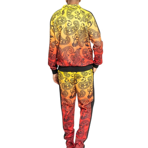 Ensemble de survêtement unisexe à capuche avec strass, deux pièces, veste zippée et pantalon de jogging, tenue de sport et streetwear tendance, vente en gros - Product Image 6