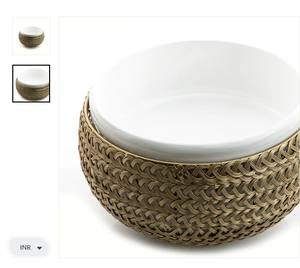 Cuenco decorativo hecho a mano, mesa Premium, centro de mesa de lujo, elegante, moderno, decoración del hogar, exhibición - Product Image 2