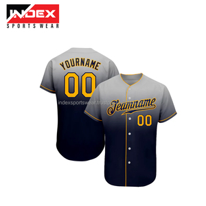 Maillot de baseball personnalisé noir, blanc, rouge, nom de l'équipe 00, imprimé à l'écran, manches courtes, boutons sur le devant, pour homme adulte, toutes saisons - Product Image 4
