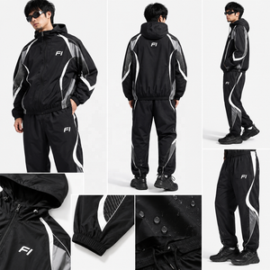 European and American Functional Streetwear <b>Winter</b> Windbreaker Bomber <b>Jacket</b> Hooded Zipper Nylon Drawstring Sports men's <b>jackets</b> - Product Image 5