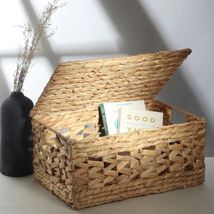 Caja de Jacinto de Agua de Tejido Abierto, Caja de Almacenamiento Hecha a Mano, Ecológica, Natural, Decoración para el Hogar, Venta al por Mayor desde Vietnam - Product Image 5