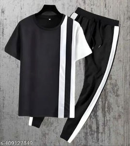 ชุดกีฬาลำลองผู้ชาย 2 ชิ้น เสื้อฮู้ดระบายอากาศและกางเกงขายาว เสื้อผ้าฤดูร้อนสำหรับเล่นกีฬาหรือกิจกรรมกลางแจ้ง - Product Image 6