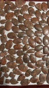 AAA + Grado 100% Natural Poppy Jasper Cabochon Piedra preciosa hecha a mano para la fabricación de joyas Piedra de forma de tamaño mixto Jasper Piedra preciosa única, - Product Image 3