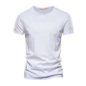 Camiseta de algodón de gran calidad para hombre, camiseta informal de verano con botones y cuello de manga corta para ropa informal, camisetas - Product Image 2