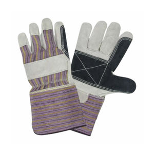 ถุงมือทำงานหนังวัวผ่าหน้าสำหรับผู้ชายถุงมือหนังวัวปกป้องเต็มรูปแบบถุงมือหนังแกะหนังวัวถุงมืออุตสาหกรรม - Product Image 3