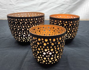 Best Trending Home Decor Customizable <b>Black</b> Powder Coating Iron Votive Candleholders <b>Lanterns</b> & Jars Handmade Christmas Decor - Product Image 6