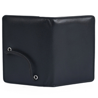 Dompet Kulit PU Slim Logo Emboss Kustom OEM Kualitas Terbaik Pria Tahan Air Lembut Tempat Kartu Bisnis Dompet Anak Laki-laki Kustom