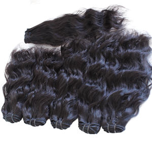 Extensions de cheveux humains vierges lisses bon marché à double trame brésilienne vietnamienne - Product Image 4