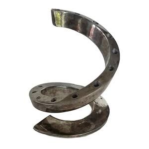 Bougeoir en aluminium texturé de style classique pour l'installation de table de dîner de Noël romantique et décor d'événement de mariage - Product Image 5