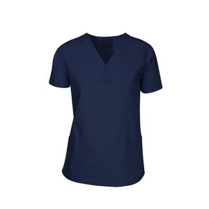 Uniforme Médico de Alta Calidad para Mujer, Color Azul Marino, Manga Corta, Ligero y de Secado Rápido - Product Image 6