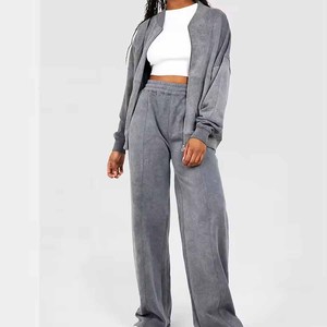 Acid Wash <b>Crop</b> <b>Top</b> Tracksuits Men's Custom Design High Quality 100% Bamboo Fiber Sweatshirts Hoodies 2 1 Design Streetwear - Product Image 4