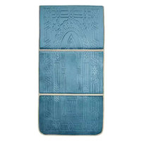 Tapis de prière pliable musulman en gros avec poche, tapis de prière islamique uni, tapis de prière Sejadah avec dossier